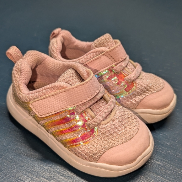 Sz 5 Toddler Kids Pink Sneakers Wonder Nation - Picture 1 of 5